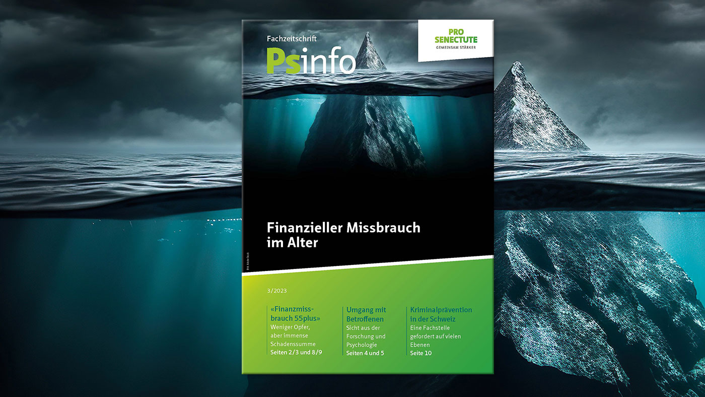 Cover von Psinfo: Die Spitze des Eisberges ragt aus dem Wasser.