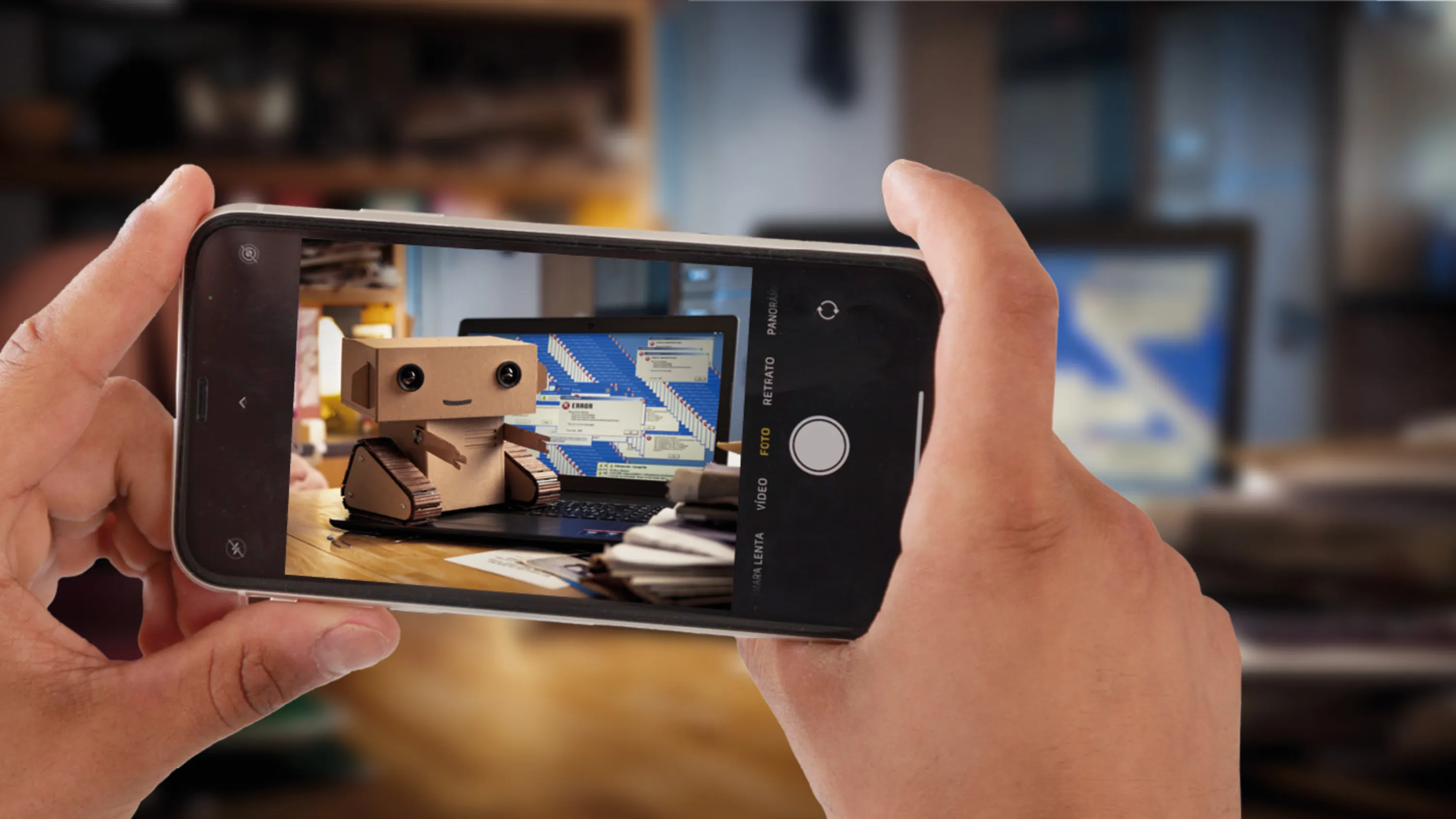 Le robot Robi utilise un ordinateur