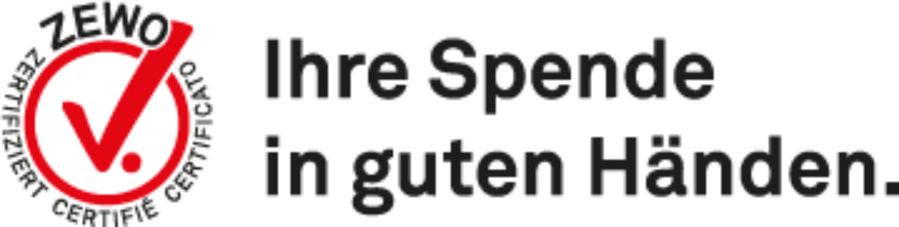 ZEWO Spendensignet