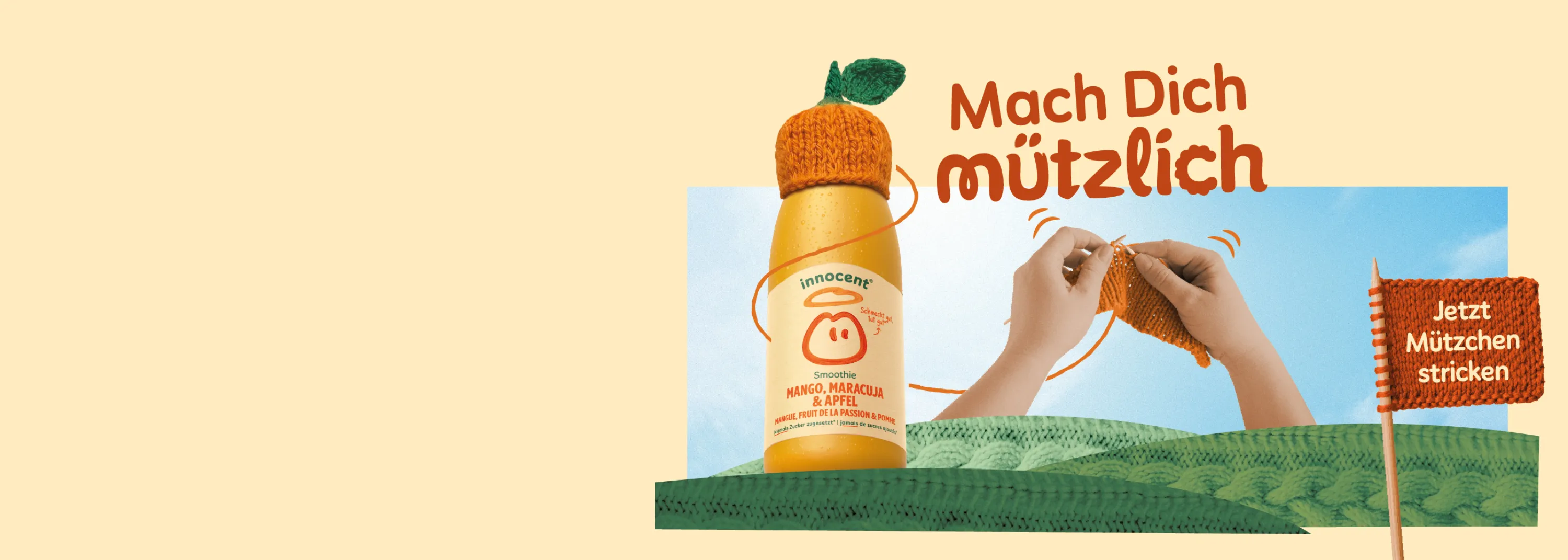 innocent. das grosse stricken, wettbewerb, aktion, smothie