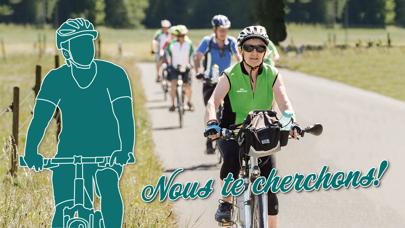 Un groupe de cyclistes de Pro Senectute