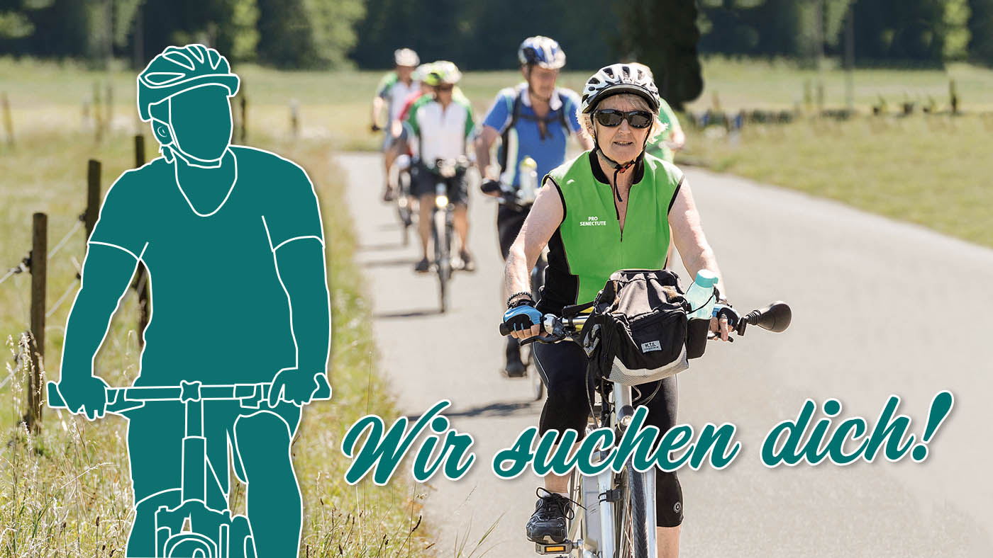 Eine Velo-Gruppe von Pro Senectute