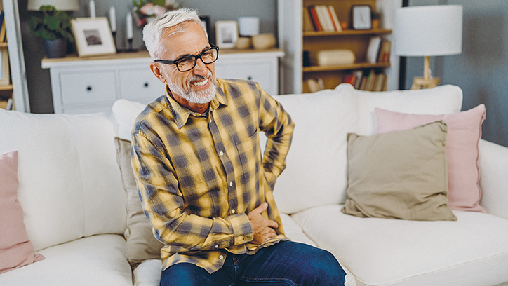 Arzt mit Patient am Reden